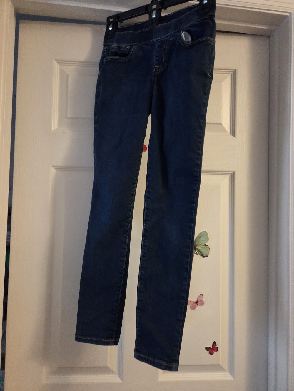 Girls dark blue Cat & Jack jeggings size 12
